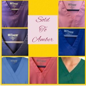 SOLD to AMBER minus the steel grey, fuchsia and  burgundy sets

Grey’s Anatomy